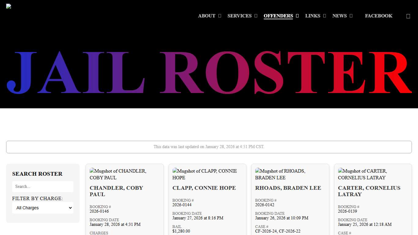 Jail Roster - Pittsburg County Sheriff's Office